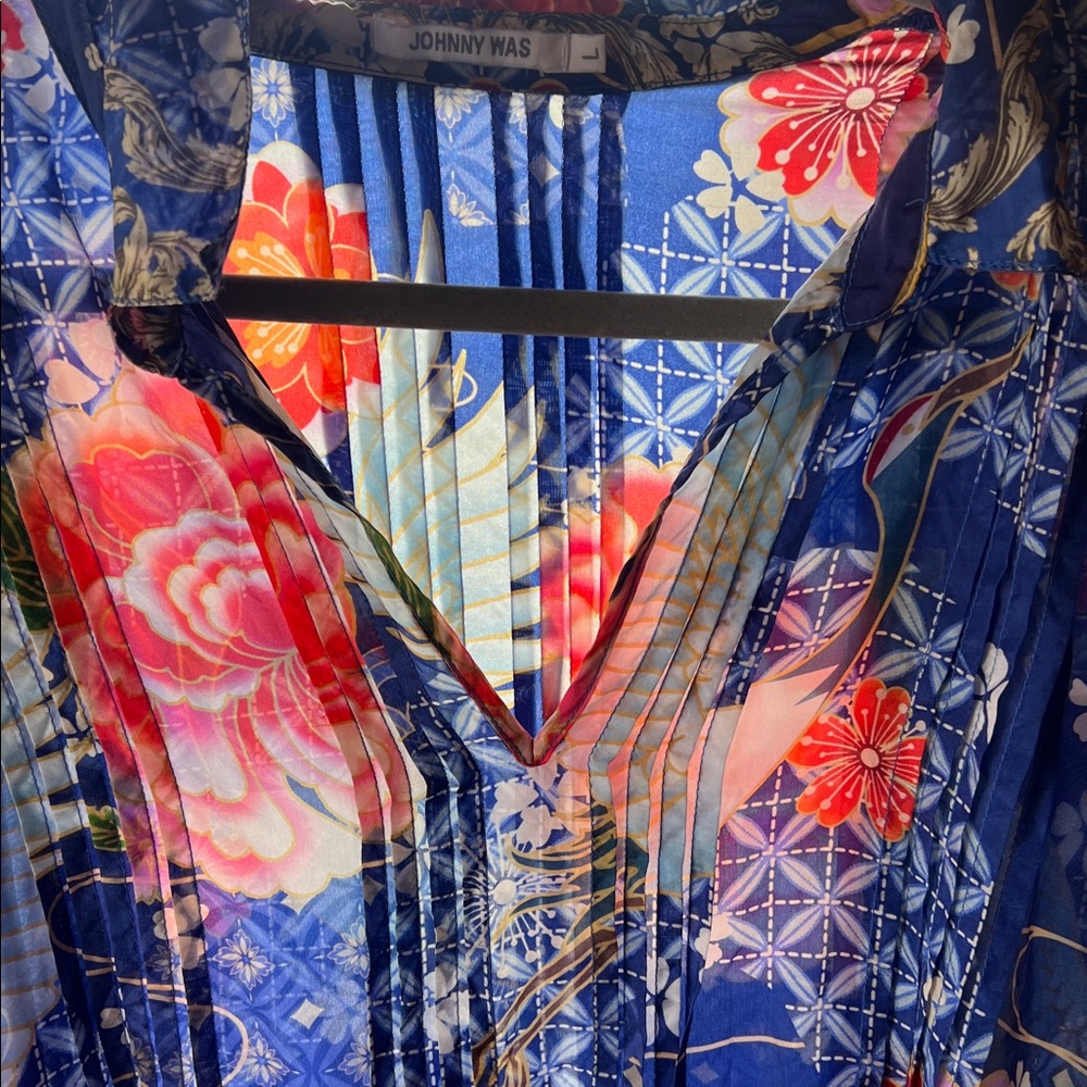 Johnny Was Multicolor Floral Tunic - Picture 4 of 8